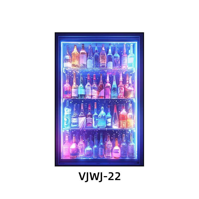Bar KTV box decoration hanging pictures Cocktail bottle clear bar atmosphere music dining bar Bistro decoration painting