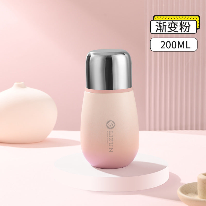 Mini pocket 316 stainless steel thermos - stylish and portable water bottle for students (unisex)