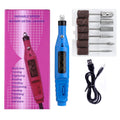 Mini nail drill set - portable electric nail file & polisher kit