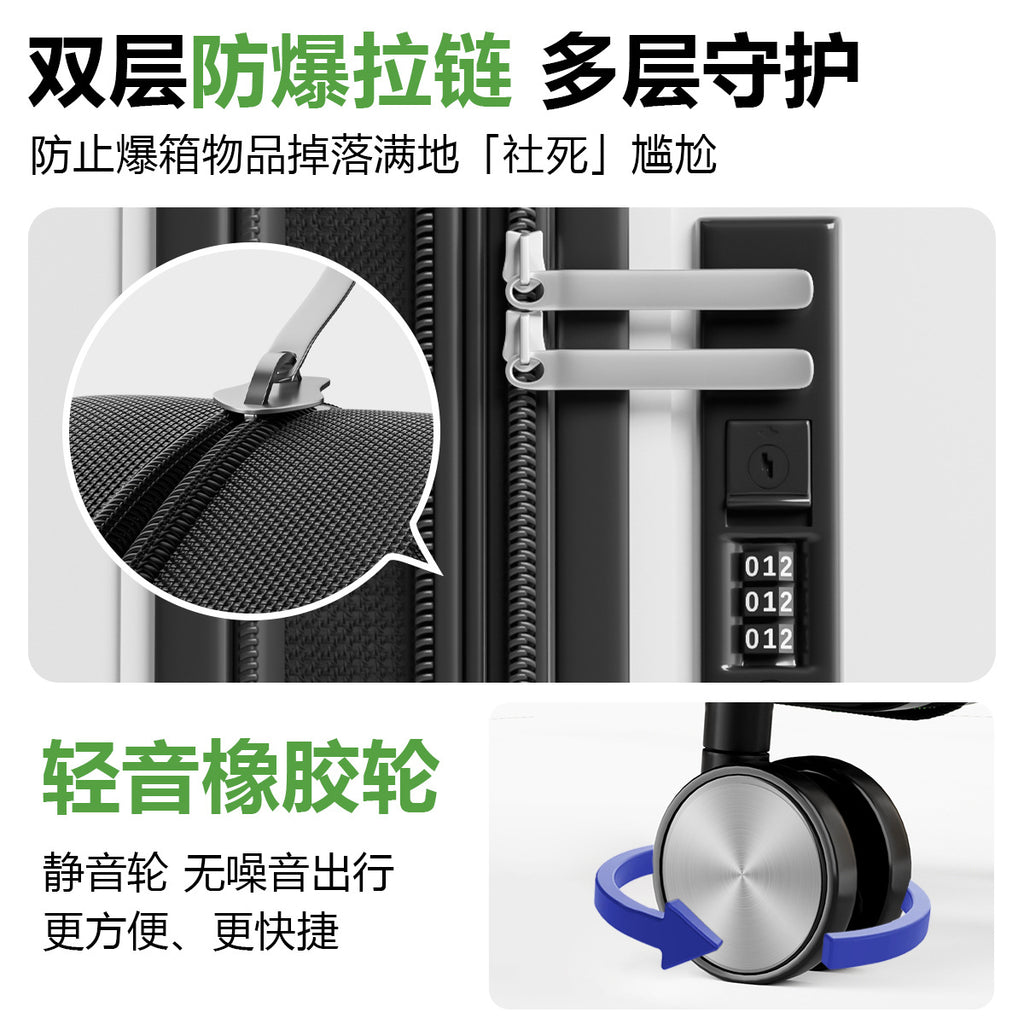 Large-capacity suitcase men's new products in 2025 can be expanded, strong and durable 28-inch password women's box universal wheel
