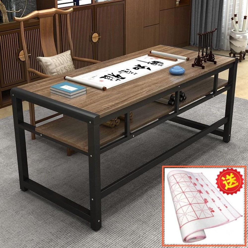 Calligraphy desk practice table double layer home writing desk computer desk training table tutoring table [direct from manufacturer]