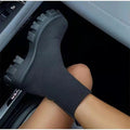 new arrivalplus size women's shoes fly woven sports short boots women's 2024fall and winter independent station women's boots plus size slip-on socks