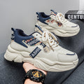 Thick sole men's shoes 2026new arrivalspringembroiderprinting agan sneakers meneasiest for matchrunningnon-slipdad shoes