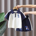 Boys' and girls'  summer outfit sets - new short-sleeve sets, stylish baby clothes, trendy two-piece summer sets for kids