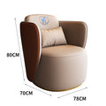 Accessible luxury sales office cafe single sofa hotel lobby casual leather sofa reception office coffee table sofa