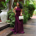 European and american cross-border women's fashion:  summer new arrival - sexy and elegant halter neck, slim-fit, ruched sleeveless maxi dress