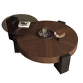 Living room coffee table italian normcoreclassychinoiserie style walnut grain side table small apartmentaccessible luxury round storage tea table