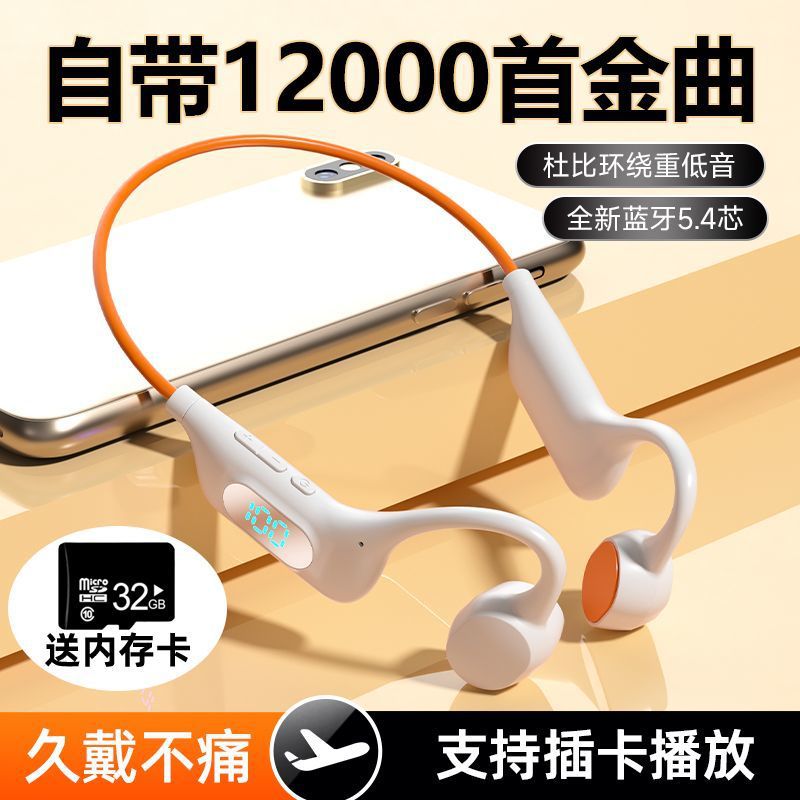 2025 new conductive bluetooth earbuds - wireless, card-insertable, running & sports, adaptive color, active noise cancellation