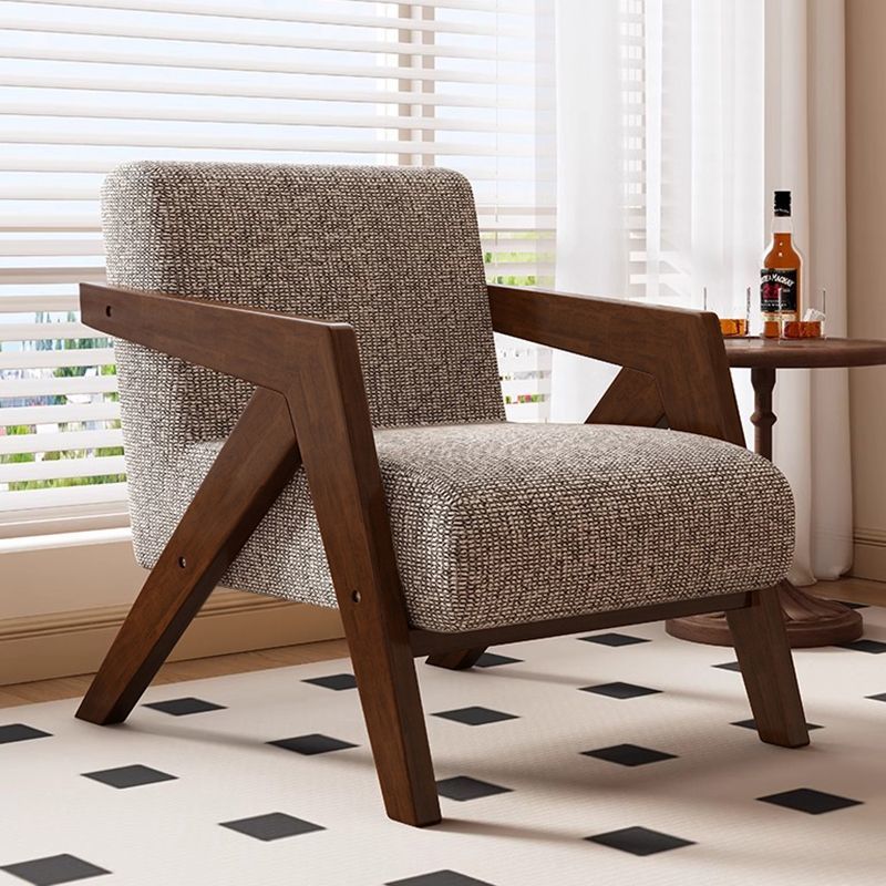 Richard nordic solid wood single sofa chair living room french cafe hotel retrob&b balcony lazy chair
