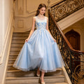 Teenage girl's fairy-style french princess dress, summer cross-border export model, elegant and stylish dress
