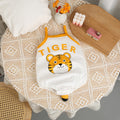K-style summer baby clothes thin loose triangle khaki suspender bag butt baby cartoon cute one-piece