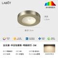 Bauhaus minimalist aisle corridor ultra-thin surface-mounted downlight spotlight retro industrial style anti-glare ceiling fixture (no main light)