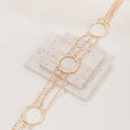 hot-selling metal geometric body chain fashionstylish hot girl circle retropatchworkcasual accessories women's waist chain