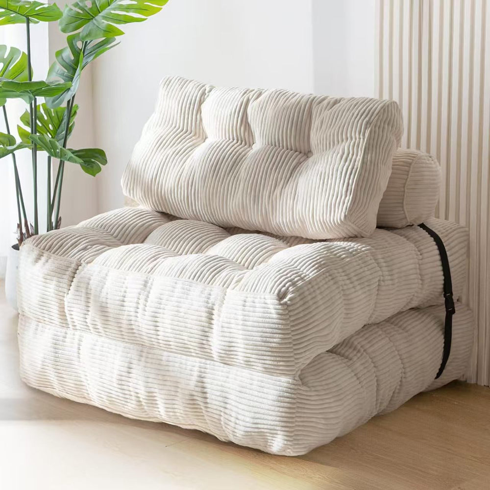 Compressed lazy sofa capsulesfoldable waffle grids sofa bean bag chair can be used as a sofa bed for sleeping and lying down cross-border export