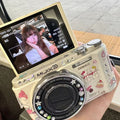 White deer style 100mp dual-camera selfie ccd digital camera - affordable & portable card camera for students