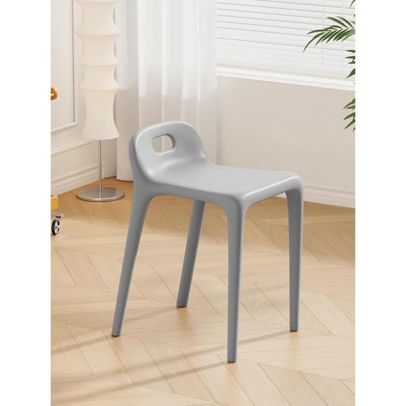 Modern minimalist home chair - restaurant spare thickened plastic chair - dining table chair stool - stackable plastic stool