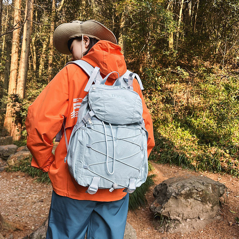 Cross-border new multi-functional sports fitness backpack fashionable outdoor mountaineering bag large capacity lightweight travel backpack