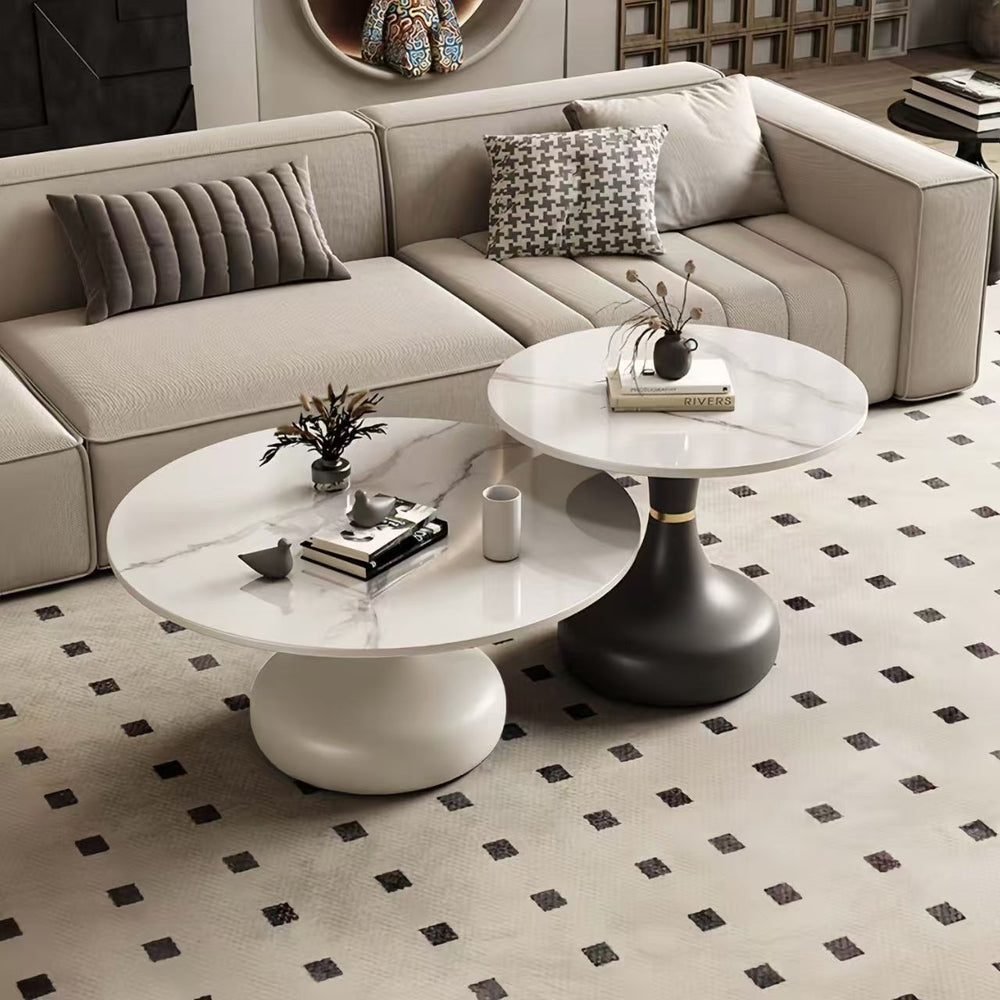 Rock slab coffee table living room for homenew arrivalpopularaccessible luxuryclassy table square folding marble small apartment tea table