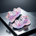 Girls' open-toe light-up sandals & slippers -  summer collection: soft sole, luminous, my melody princess style