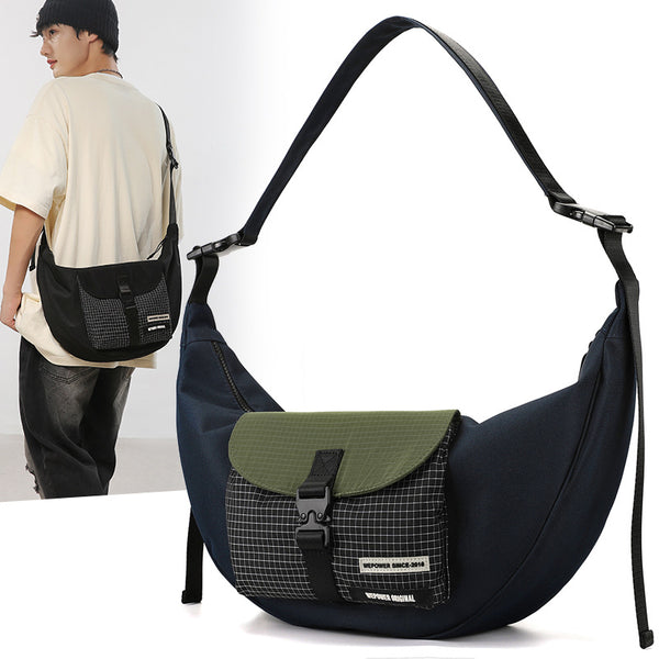 WEPOWER New Unisex Dumpling Bag Fashion Shoulder Bag Lightweight Outdoor Large Capacity Versatile Messenger Bag