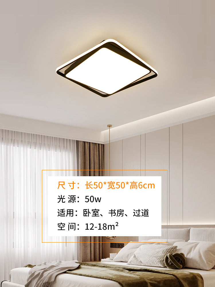 Light luxury atmosphere black living room hall main light Zhongshan home improvement lighting led homestay atmosphere bedroom ceiling light