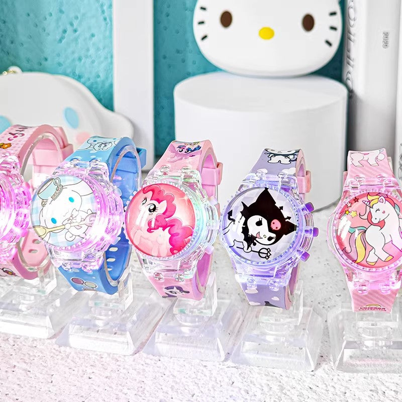 Educational toy unicorn kids watch - musical, light-up, rotating electronic watch for boys and girls, ages 3-9