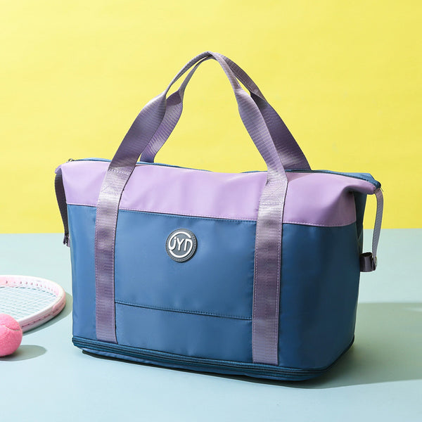 Customized Internet celebrity fitness bag, popular large-capacity portable shoulder women's outdoor sports travel storage yoga bag
