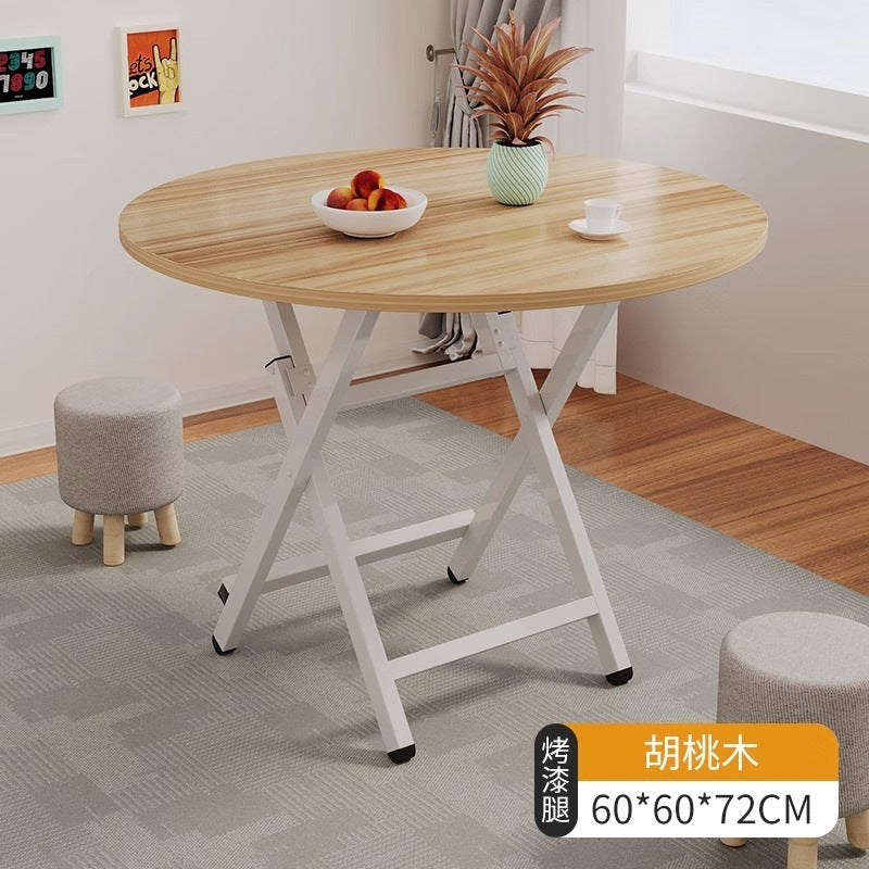 Simple foldable small square dining table for home study rental house dormitory small apartment portable dining table casual