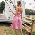 In stock - 91192# european & american  casual dress - women's elegant sexy spaghetti strap printed floral ladylike dress