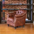 American retro tiger chair casual hotel bar cafe clothing store industrial style pull button single sofa chair