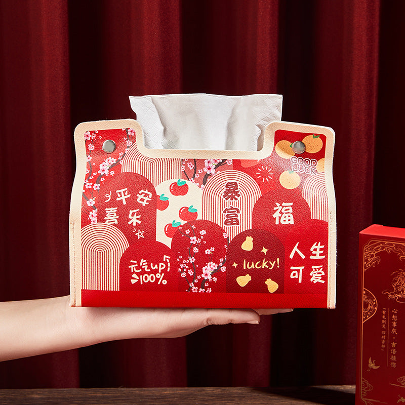 New Year's festive carton thriving wedding room wedding celebration decoration storage box Chinese home furnishings gift box