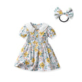 Sister and brother outfit, sister and brother outfit, family summer k-style male and female baby short-sleeved shirt, free belt, headband, shortssuit