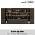 9-door filing cabinet (black oak*iron gray)