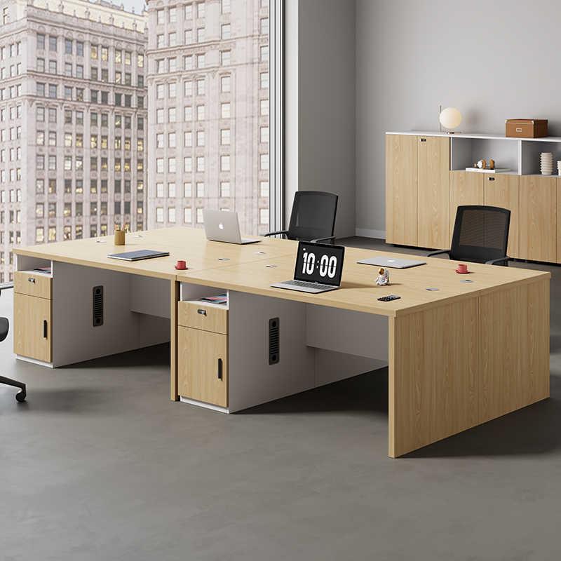 Office desk computer desk minimalist modern office employee single desk chair combination furniture manager's desk small employee workstation