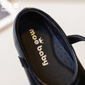 Vancahao girls' black leather shoes -  spring/autumn new korean style - simple and versatile princess shoes for toddlers and little girls