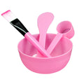 Wholesale facial mask bowl set - 4-piece kit with mask stick, mixing bowl, and spoon - individually packaged mask application tools