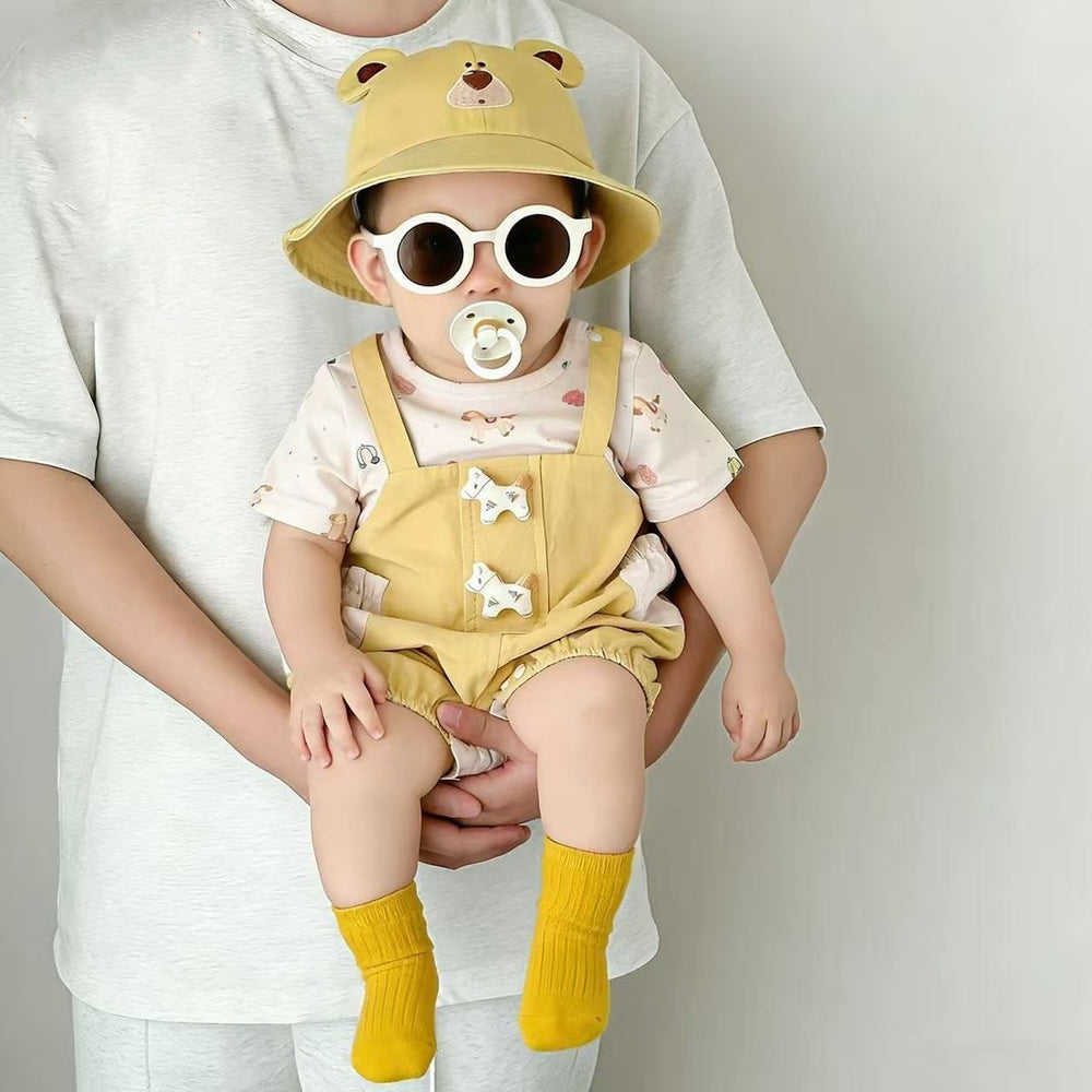 Summer romper infant baby bodysuit cool comfortable thin breathable short sleeve onesie cartoon style