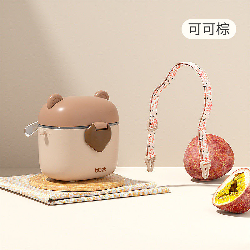 Baby outdoor snack box portable out storage box partition layer milk powder box baby complementary food storage box rice noodles