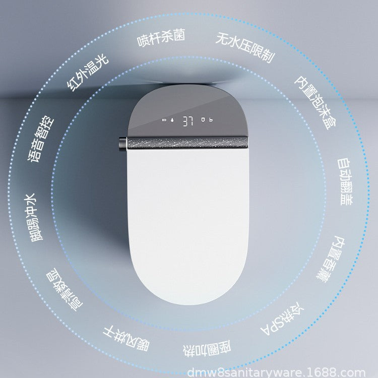 Smart toilet, automatic flip, built-in foam shield with aromatherapy, no water pressure limit, home hotel toilet