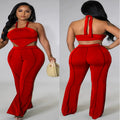new european and american style women's foreign trade  nightclub sexy irregular strappy off-shoulder top and skirt set
