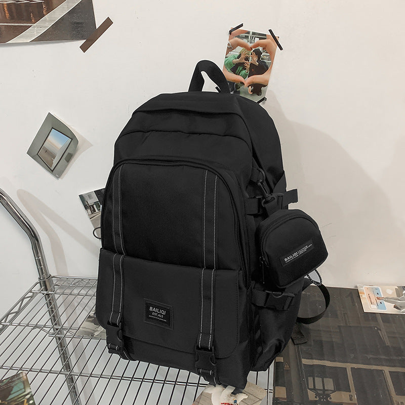 Trendy backpack for girls - high school & college students - large capacity, workwear style, laptop backpack, travel rucksack for men