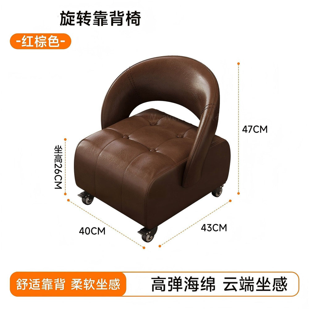 Universal rotating shoe stool small stool living room for home feeling pulley small bench sofa stool shoe changing back chair slip stool