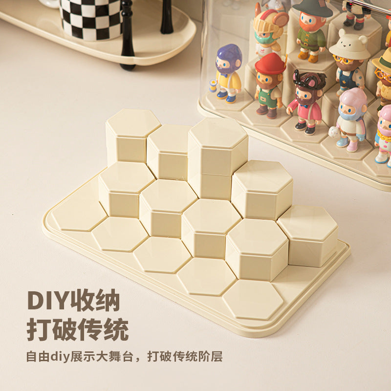 Blind box display stand - clear acrylic figurine storage, dustproof display case for toys, building blocks, and pop mart collectibles