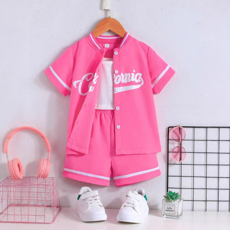 new arrival casual girls' three-piece set - direct from the manufacturer