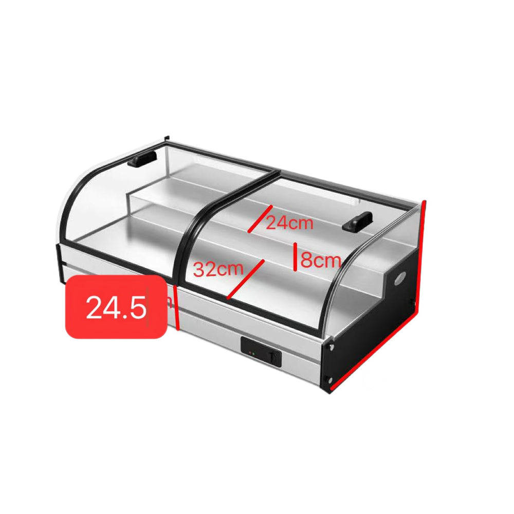 Desktop refrigerated display cabinet tricycle movable stall refrigerator ladder ice table night market barbecue fried skewers cooked food preservation