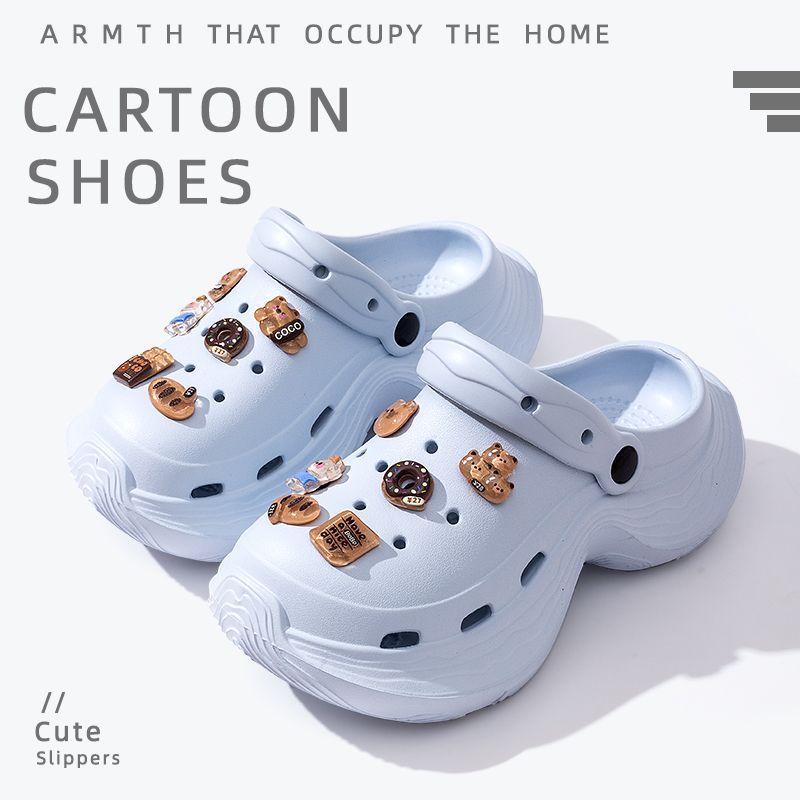 Women's clogs - 2025 summer new fashion, anti-slip, breathable, soft sole, odor-resistant, thick sole, height increasing sandals for outdoor wear