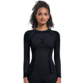 new arrival seamless knittinglong tight high elastic ski suit long sleeves sports running fitness yoga suit tops