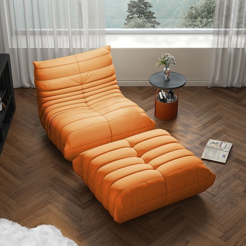 Caterpillar lazy sofa new arrival can lie down and sleep bedroom balcony tatami popular single sofa ins style leather