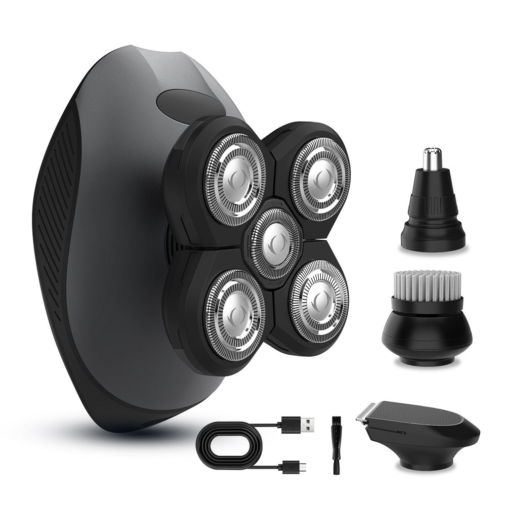 Wholesale floating five-blade shaved head washable handy gadgetmen electric razor razor rechargeable beard razor
