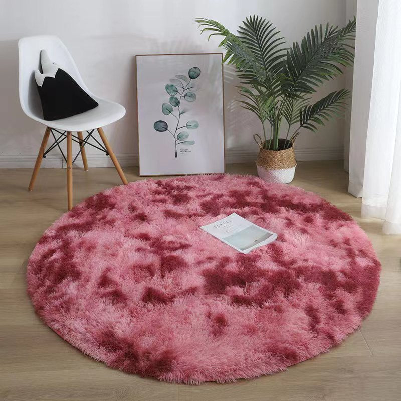 Round silk wool carpet study living room coffee table mat bedroom bedside blanket stuffed hanging basket rocking chair computer chair floor mat